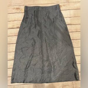 Travel Smith a line skirt womens blue Shiny Fabric Size 12